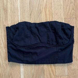 Abercrombie Black Crop Top